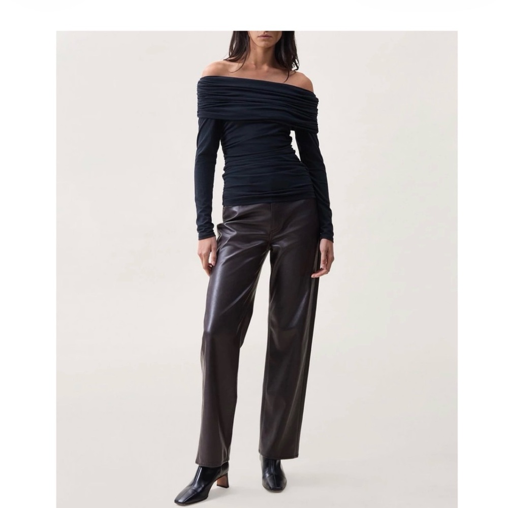 NWT Rag & bone Off-Shoulder Black Top